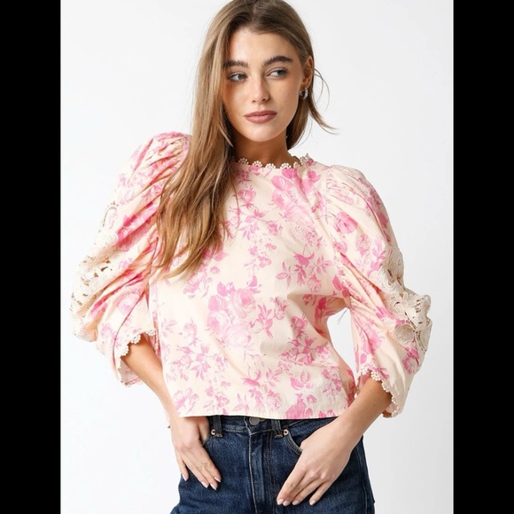 Avara LACED IN FLORAL POPLIN TOP Size L
LIKE NEW - Picture 5 of 6